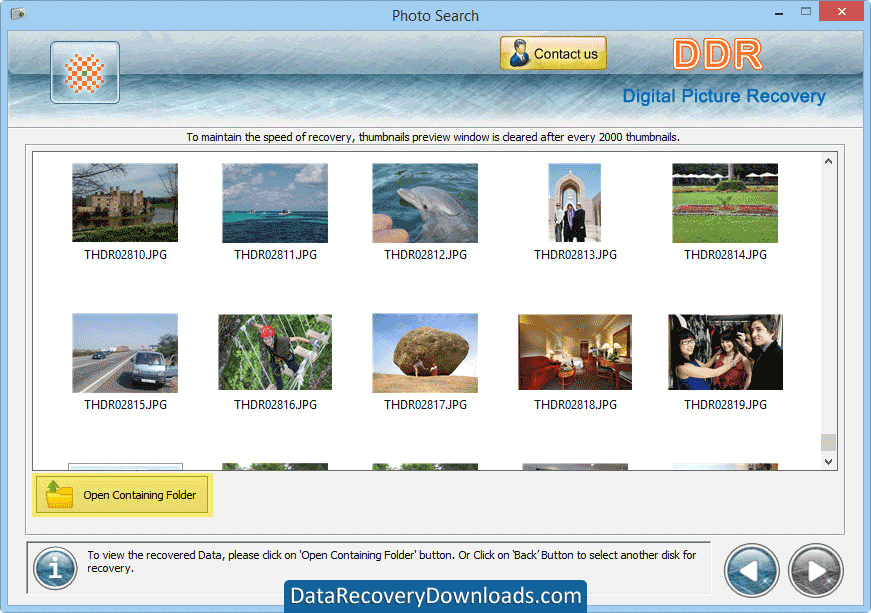 Digital Pictures Recovery Application