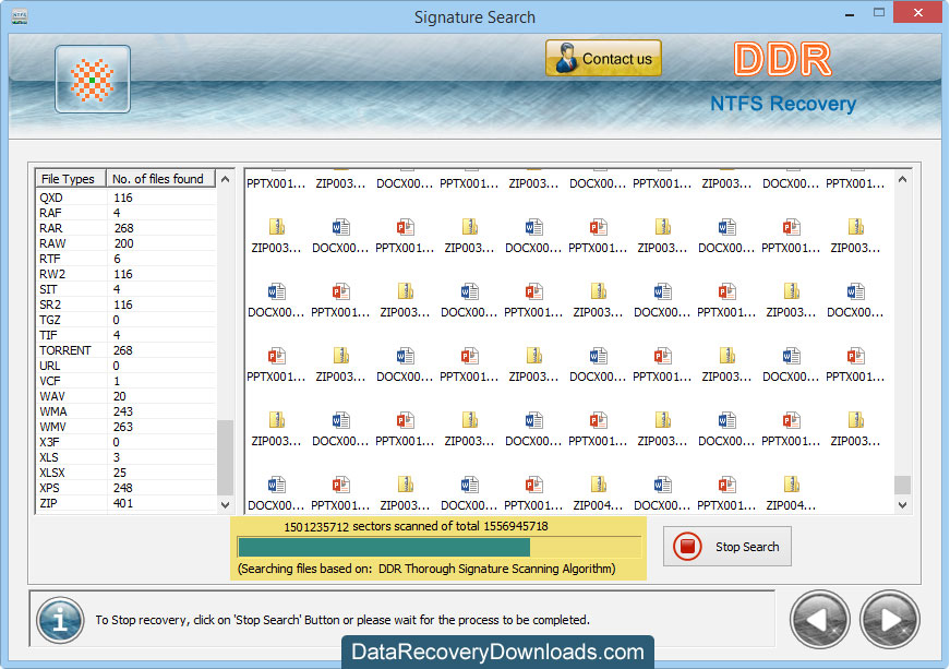 NTFS Data Recovery Application software
