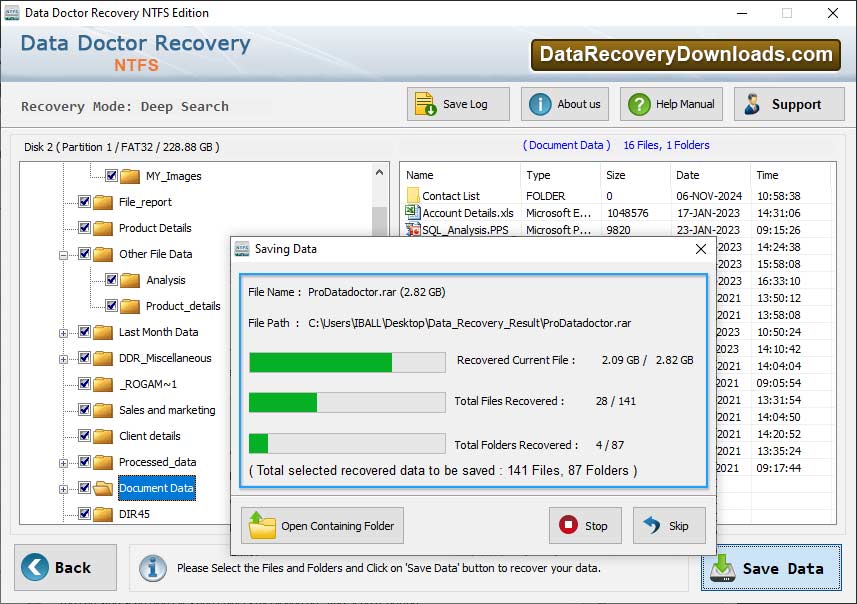 Data Recovery Process is in progress Data Recovery Process is in progress