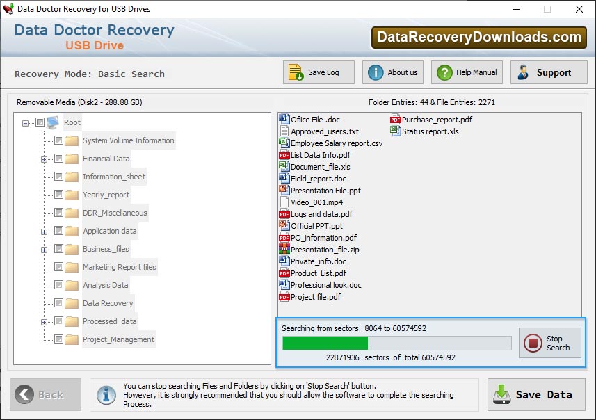 Data Recovery Process is going on Data Recovery Process is going on